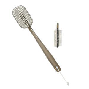 Shower and Bath Body Brush Set with Pumice Stone